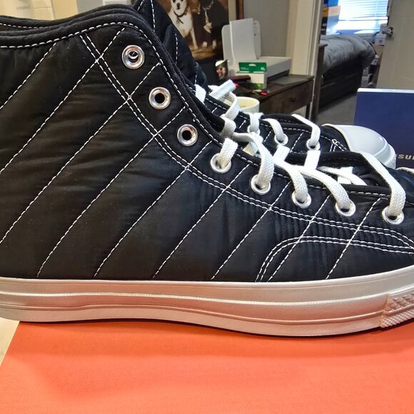 Converse Chuck 70 High Top Shoes FAUX FUR Skate Black Mens Sz 12 Casual A05609C - Picture 7 of 15